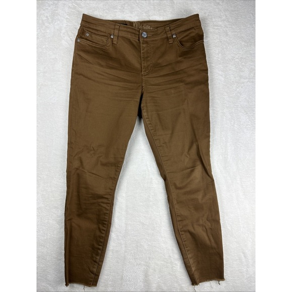 Kut from the Kloth Denim - KUT From The Kloth Jeans Women 12 Brown Carlo Ankle Skinny Fit Normcore Casual